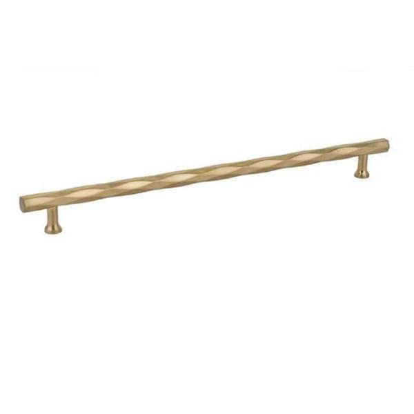Patioplus 12 in. Center to Center Tribeca Cabinet Pull, Satin Brass PA3240257 - main